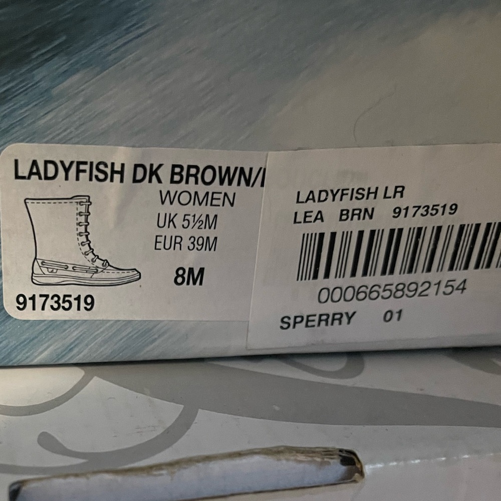 Worn Dark Brown Sperry Size 8 - image 5